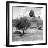 ¡Viva Mexico! Square Collection - Pyramid of Cantona I-Philippe Hugonnard-Framed Photographic Print