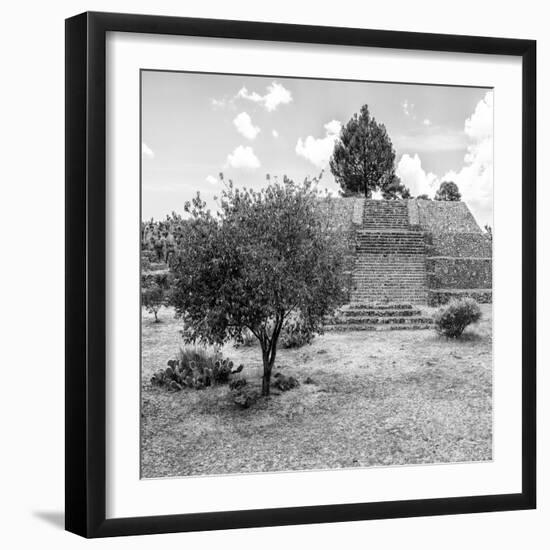 ¡Viva Mexico! Square Collection - Pyramid of Cantona I-Philippe Hugonnard-Framed Photographic Print