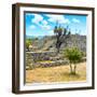 ¡Viva Mexico! Square Collection - Pyramid of Cantona II-Philippe Hugonnard-Framed Photographic Print