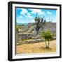 ¡Viva Mexico! Square Collection - Pyramid of Cantona II-Philippe Hugonnard-Framed Photographic Print