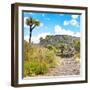 ¡Viva Mexico! Square Collection - Pyramid of Cantona IV-Philippe Hugonnard-Framed Photographic Print