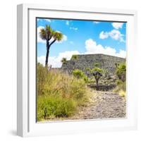 ¡Viva Mexico! Square Collection - Pyramid of Cantona IV-Philippe Hugonnard-Framed Photographic Print