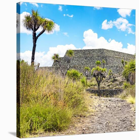 ¡Viva Mexico! Square Collection - Pyramid of Cantona IV-Philippe Hugonnard-Stretched Canvas