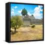 ¡Viva Mexico! Square Collection - Pyramid of Cantona-Philippe Hugonnard-Framed Stretched Canvas