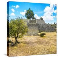 ¡Viva Mexico! Square Collection - Pyramid of Cantona-Philippe Hugonnard-Stretched Canvas