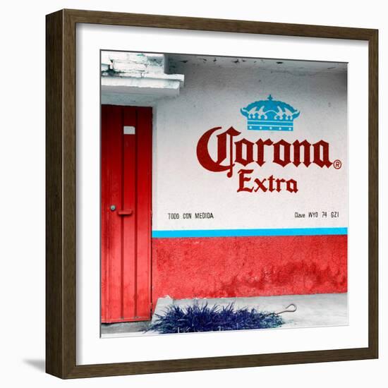 ¡Viva Mexico! Square Collection - Red Extra-Philippe Hugonnard-Framed Photographic Print