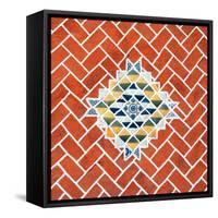 ¡Viva Mexico! Square Collection - Red Mosaics-Philippe Hugonnard-Framed Stretched Canvas