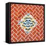 ¡Viva Mexico! Square Collection - Red Mosaics-Philippe Hugonnard-Framed Stretched Canvas
