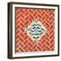 ¡Viva Mexico! Square Collection - Red Mosaics-Philippe Hugonnard-Framed Photographic Print