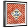 ¡Viva Mexico! Square Collection - Red Mosaics-Philippe Hugonnard-Framed Photographic Print