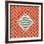 ¡Viva Mexico! Square Collection - Red Mosaics-Philippe Hugonnard-Framed Photographic Print