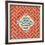 ¡Viva Mexico! Square Collection - Red Mosaics-Philippe Hugonnard-Framed Photographic Print