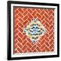 ¡Viva Mexico! Square Collection - Red Mosaics-Philippe Hugonnard-Framed Photographic Print