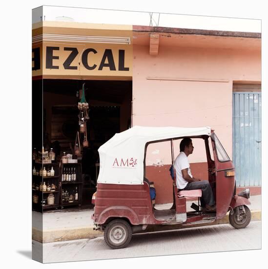 ¡Viva Mexico! Square Collection - Red Tuk Tuk III-Philippe Hugonnard-Stretched Canvas