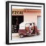 ¡Viva Mexico! Square Collection - Red Tuk Tuk III-Philippe Hugonnard-Framed Photographic Print