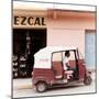 ¡Viva Mexico! Square Collection - Red Tuk Tuk III-Philippe Hugonnard-Mounted Photographic Print