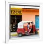 ¡Viva Mexico! Square Collection - Red Tuk Tuk-Philippe Hugonnard-Framed Photographic Print