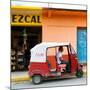 ¡Viva Mexico! Square Collection - Red Tuk Tuk-Philippe Hugonnard-Mounted Photographic Print