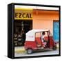 ¡Viva Mexico! Square Collection - Red Tuk Tuk-Philippe Hugonnard-Framed Stretched Canvas