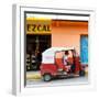 ¡Viva Mexico! Square Collection - Red Tuk Tuk-Philippe Hugonnard-Framed Photographic Print