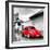 ¡Viva Mexico! Square Collection - Red VW Beetle Car in San Cristobal de Las Casas-Philippe Hugonnard-Framed Photographic Print