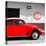 ¡Viva Mexico! Square Collection - Red VW Beetle Car & Peace Symbol-Philippe Hugonnard-Stretched Canvas