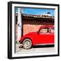 ¡Viva Mexico! Square Collection - Red VW Beetle Car-Philippe Hugonnard-Framed Photographic Print