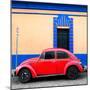 ¡Viva Mexico! Square Collection - Red VW Beetle - San Cristobal-Philippe Hugonnard-Mounted Photographic Print