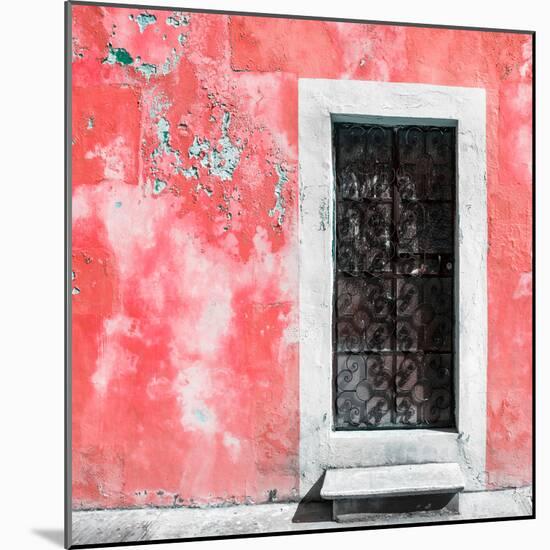¡Viva Mexico! Square Collection - Red Wall of Silence-Philippe Hugonnard-Mounted Photographic Print