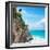 ?Viva Mexico! Square Collection - Rock in the Caribbean II-Philippe Hugonnard-Framed Photographic Print