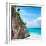 ?Viva Mexico! Square Collection - Rock in the Caribbean II-Philippe Hugonnard-Framed Photographic Print