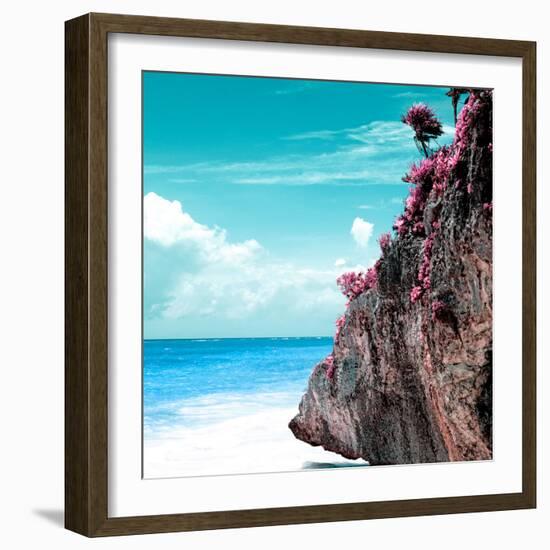 ¡Viva Mexico! Square Collection - Rock in the Caribbean-Philippe Hugonnard-Framed Photographic Print