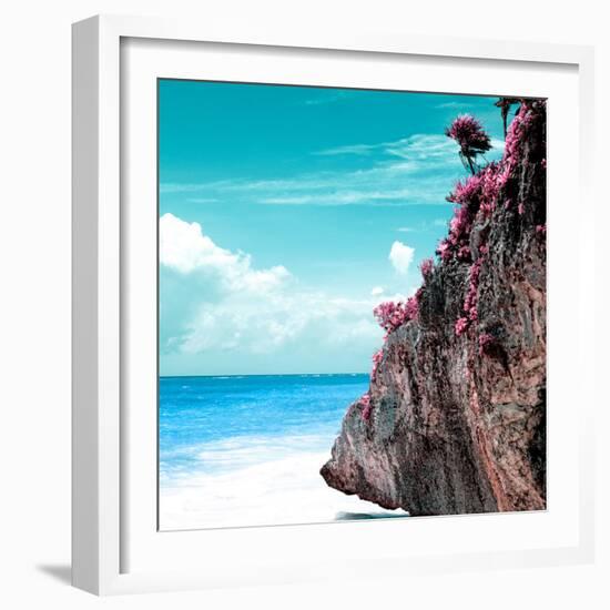 ¡Viva Mexico! Square Collection - Rock in the Caribbean-Philippe Hugonnard-Framed Photographic Print