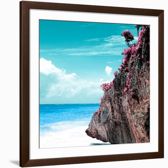 ¡Viva Mexico! Square Collection - Rock in the Caribbean-Philippe Hugonnard-Framed Photographic Print