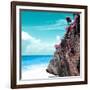 ¡Viva Mexico! Square Collection - Rock in the Caribbean-Philippe Hugonnard-Framed Photographic Print