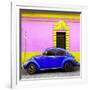 ¡Viva Mexico! Square Collection - Royal Blue VW Beetle - San Cristobal-Philippe Hugonnard-Framed Photographic Print