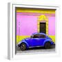 ¡Viva Mexico! Square Collection - Royal Blue VW Beetle - San Cristobal-Philippe Hugonnard-Framed Photographic Print