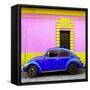 ¡Viva Mexico! Square Collection - Royal Blue VW Beetle - San Cristobal-Philippe Hugonnard-Framed Stretched Canvas