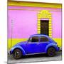 ¡Viva Mexico! Square Collection - Royal Blue VW Beetle - San Cristobal-Philippe Hugonnard-Mounted Photographic Print