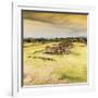 ¡Viva Mexico! Square Collection - Ruins of Monte Alban at Sunset I-Philippe Hugonnard-Framed Photographic Print