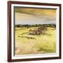 ¡Viva Mexico! Square Collection - Ruins of Monte Alban at Sunset I-Philippe Hugonnard-Framed Photographic Print