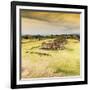 ¡Viva Mexico! Square Collection - Ruins of Monte Alban at Sunset I-Philippe Hugonnard-Framed Photographic Print