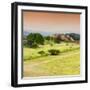 ¡Viva Mexico! Square Collection - Ruins of Monte Alban at Sunset II-Philippe Hugonnard-Framed Photographic Print