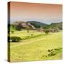 ¡Viva Mexico! Square Collection - Ruins of Monte Alban at Sunset III-Philippe Hugonnard-Stretched Canvas