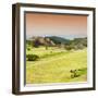 ¡Viva Mexico! Square Collection - Ruins of Monte Alban at Sunset III-Philippe Hugonnard-Framed Photographic Print