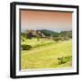 ¡Viva Mexico! Square Collection - Ruins of Monte Alban at Sunset III-Philippe Hugonnard-Framed Photographic Print
