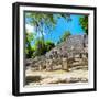 ¡Viva Mexico! Square Collection - Ruins of the ancient Mayan City of Calakmul II-Philippe Hugonnard-Framed Premium Photographic Print