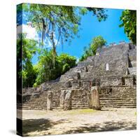 ¡Viva Mexico! Square Collection - Ruins of the ancient Mayan City of Calakmul II-Philippe Hugonnard-Stretched Canvas