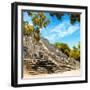 ¡Viva Mexico! Square Collection - Ruins of the ancient Mayan City of Calakmul with Fall Colors I-Philippe Hugonnard-Framed Photographic Print