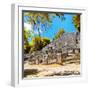 ¡Viva Mexico! Square Collection - Ruins of the ancient Mayan City of Calakmul with Fall Colors-Philippe Hugonnard-Framed Photographic Print